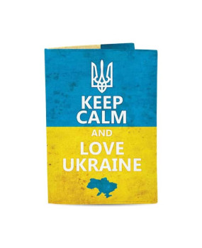 Обкладинка на паспорт Keep Calm And Love Ukraine